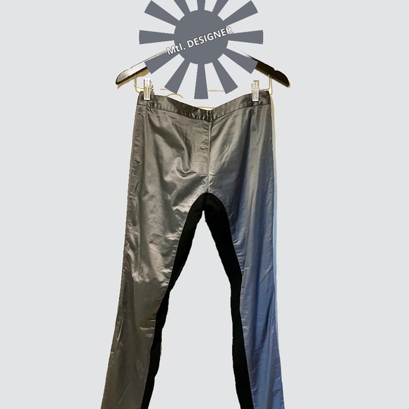 Mylène B. Designer pants from Mtl. Stretch and super nice!  Cobalt blue & Black - Picture 3 of 16